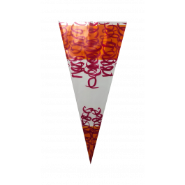 Spitztüten 18x37cm 0,5 Pfund orange/rot (250 Stück) [DV-3260]