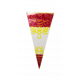 Spitztüten 25x46cm 1 Pfund rot/gelb (250 Stück) [DV-3265]