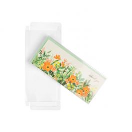 Boites cadeau plastique à transparence cristalline 10.8 x 1.6 x 24.3cm (25 Pièces) [FB19]