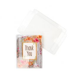 Boites cadeau plastique à transparence cristalline 11.1 x 1.6 x 14.3cm (25 Pièces) [FB32]