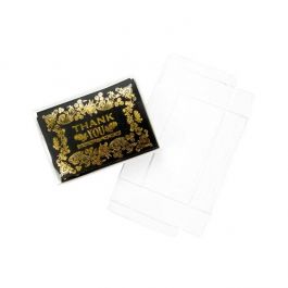 Boites cadeau plastique à transparence cristalline 9.5 x 3.2 x 13.2cm (25 Pièces) [FB38]
