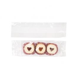 Sac à soufflet transparence cristalline 8.9x5.7x30.5cm (100 pièces) [FDAGB14]