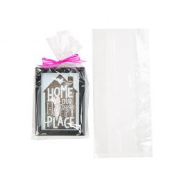 Sac à soufflet transparence cristalline 15.2x8.2x34.3cm (100 pièces) [FDAGB6]