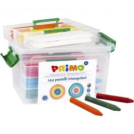 Crayons de Cire PRIMO, ass. de couleurs, 12x12 pièces/ 1 Pq. [HOB-410245]