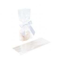Sachet SOS à fond plat transparence cristalline 7.6x3.2x21cm (100 pièces) [FGCC14]