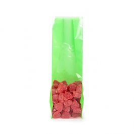 Blockbodenbeutel Neongrün 8,9x5,7x30,5 cm mit Bodenblatt (100 Stück) [FGPB16NG]