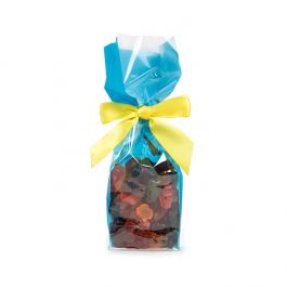 Blockbodenbeutel Neonblau 7x5,1x25,4 cm mit Bodenblatt (100 Stück) [FGPB17NB]