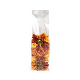 Sachet à soufflet à fond plat compostable à domicile 7x5,1x25,4 cm avec insert en papier (100 pièces) [FGPBE17]