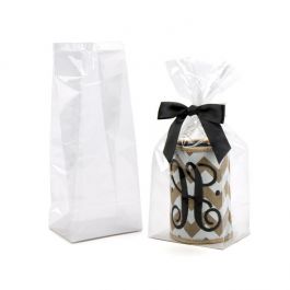 Sac à fond pliant avec insert en papier 10.2 x 7.6 x 25.4 cm(100 Pieces) [FGPBH5]
