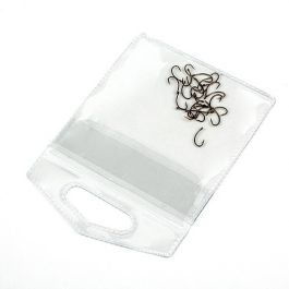 Sac vinyle avec suspension européenne et fermeture à rabat 7.3 x 7.3cm (100 pièces) [FHV2]