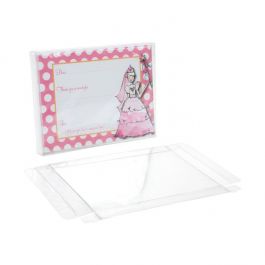 Boites cadeau plastique à transparence cristalline 11.4 x 1.6 x14,9cm (25 Pièces) [FPB116]