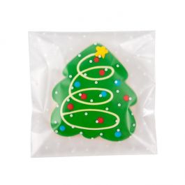 Plastic Bags 14x14 cm Frosted w/Polka Dot Peel and Seal (100 pieces) [B55FDXL]
