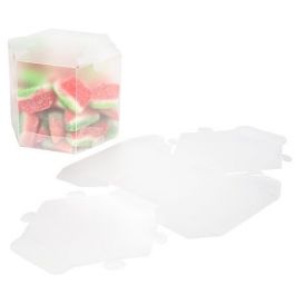 Boîte hexagonale effet givré 8,9 x 8,9 x 7,6 cm (25 pièces) [FS352F]
