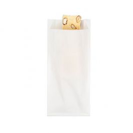 Papier Klappenbeutel Weiß 8.9x2.9x19.7cm (100 Stück) [GPB1W]