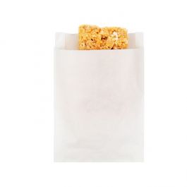 Papier Klappenbeutel Weiß 11.4x2.9x17.1cm (100 Stück) [GPB3W]