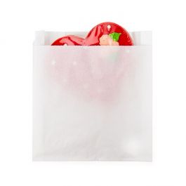 Papier Klappenbeutel Weiß 15.2x2.9x16.5cm (100 Stück) [GPB5W]