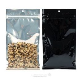 Sachet zip haute barrière avec trou de suspension et dos noir métallisé 12,7x20,8 cm (100 pièces) [HZBB6CB]