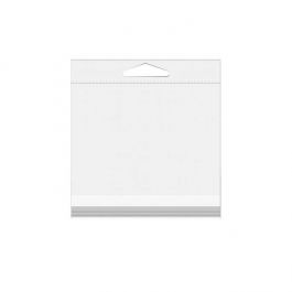 Sachet à trou de suspension refermable à transparence cristalline 21.4x21cm (100 pièces) [HB88]