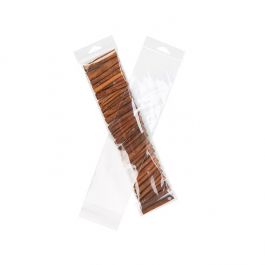 Sachet à trou de suspension refermable à transparence cristalline 8.3x33.3 cm (100 pièces) [HB313S]