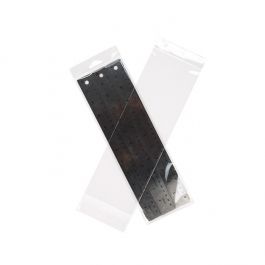 Sachet à trou de suspension refermable à transparence cristalline 10.3x31.8cm (100 pièces) [HB412]