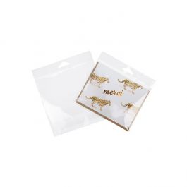 Sachet à trou de suspension refermable à transparence cristalline 14.9x11.4cm (100 pièces) [HB45]