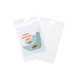 Sachet à trou de suspension refermable à transparence cristalline 11.4x14.1cm (100 pièces) [HB54S]