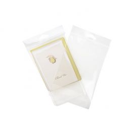 Sachet à trou de suspension refermable à transparence cristalline 12.4x15.2cm (100 pièces) [HB5B1]