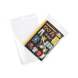Sachet à trou de suspension refermable à transparence cristalline 14.8x19.1cm (100 pièces) [HB7B2]