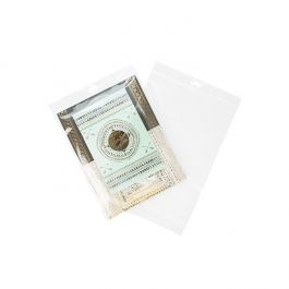Sachet à trou de suspension à transparence cristalline Qualité Supérieure 23.2x30.5cm (100 pièces) [HB811HD]