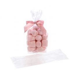 Plastikbeutel 8.9x5.7x24.8cm mit Seitenfalten schwere Qualität (100 Stück) [HDGB10]