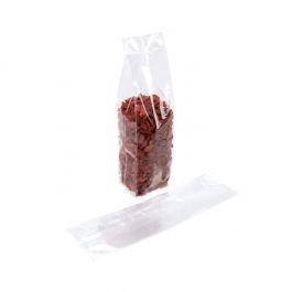Plastikbeutel 6.4x5.1x24.8cm mit Seitenfalten schwere Qualität (100 Stück) [HDGB7]