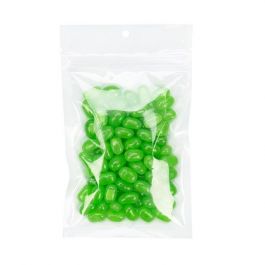 Sachet zip à trou de suspension transparent/blanc 9,2x12,7 cm (100 pièces) [HZB4CW]