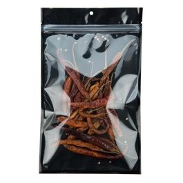Sachet zip Transparent/Noir 15.2x23.5cm (100 pièces) [HZB7CB]