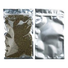 Sachet zip Transparent/Argent 15.2x23.5cm (100 pièces) [HZB7S]