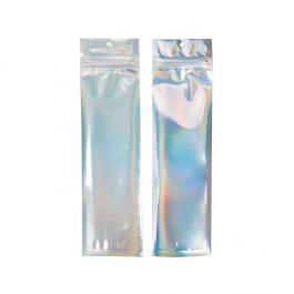 Sachet zip Transparent/Holographique 6,4x22,9 cm (100 pièces) [HZBB1CH]