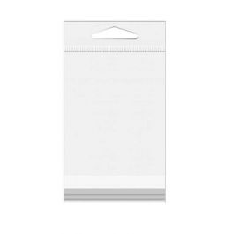 Sachet à trou de suspension refermable à transparence cristalline 12x24 cm (50 pièces) [HB1224BGE]