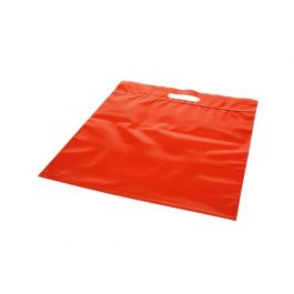 Sac à poignées rouge avec zip 33,6x33,6 + 6,4cm (100 Pièces) [ZH13RD5] LIQUIDATION