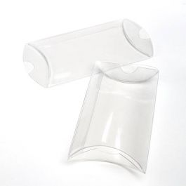 Petites boites berlingot à transparence cristalline 7.6 x 2.5 x 12.7cm  (Sans crochet pour suspension)   (25 Pièces)  [PB76NH]