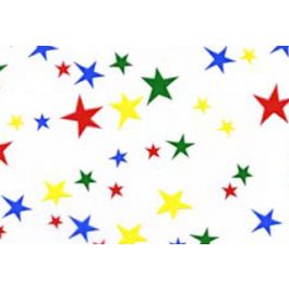 Sachet SOS imprimé étoiles colorées 10.2x6.4x24.1cm (100 pièces) [G4MS1]