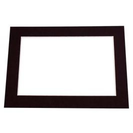 Passe partout Noir 3.5 x 5.5cm pour le découpage intérieur. 12.7 x 17.8cm (25 Pièces) [MS30019]