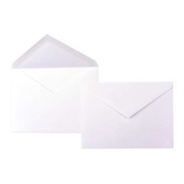 Enveloppes opaques Premium, Blanche 18.4 x 13.3cm (50 Pièces) [E100]