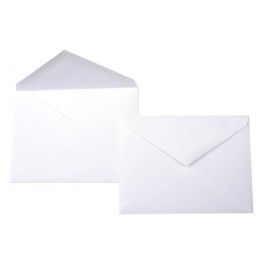 Enveloppes opaques Premium, Blanche 16.5 x 12.1cm (50 Pièces) [E110]