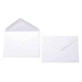 Enveloppes opaques Premium, Blanche 13.0 x 9.2cm (50 Pièces) [E130]
