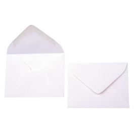 Enveloppes opaques Premium, Blanche 9.4 x 6.8cm (50 Pièces) [E150]
