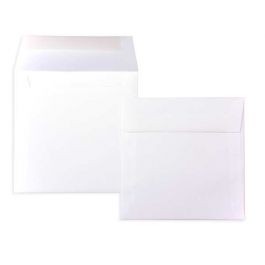 Enveloppes opaques Premium, Blanche 16.5 x 16.5cm (50 Pièces) [E170]