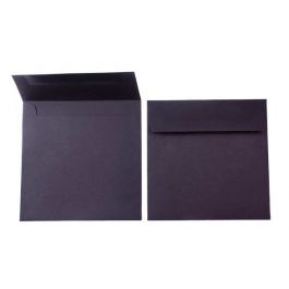 Enveloppes opaques Premium, Noir 16.5 x 16.5cm (50 Pièces) [E172]