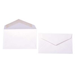 Enveloppes opaques Premium, Blanche 9.2 x 5.4cm (50 Pièces) [E1B0]