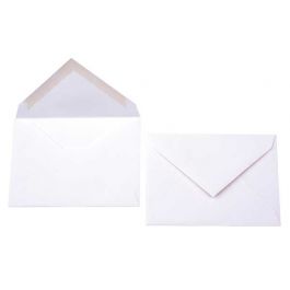 Enveloppes opaques Premium, Blanche 10.5 x 7.3cm (50 Pièces) [E1F0]