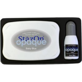 Set tampon encreur bébé bleu StazOn
