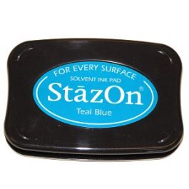 Tampon encreur bleu canard StazOn